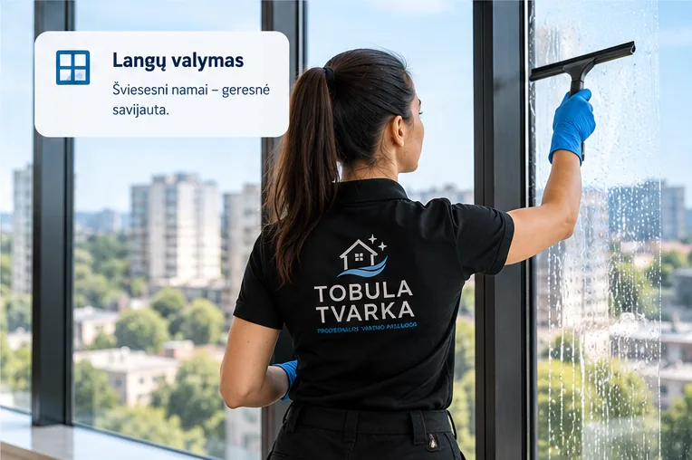 Profesionalus langų valymas Vilniuje – Tobula Tvarka