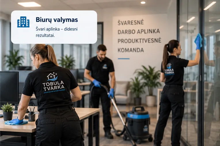 Profesionalus biurų valymas Vilniuje – Tobula Tvarka